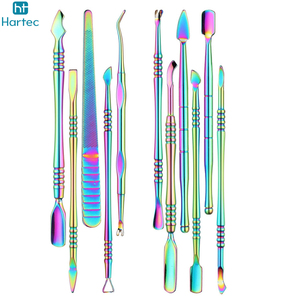 High-Precision Multi-Functional Premium Quality New Arrival Rainbow Plated Stainless Steel Professional <b>Nail</b> Cuticle Pusher <b>Tool</b> - Product Image 2