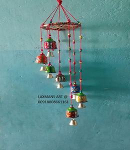 Artisanat d'art populaire tentures d'éléphant d'Inde tentures pour décorations cordes tentures d'éléphant lacwork - Product Image 1