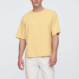 T-shirt de luxe 2026 de haute qualité 100 % coton, coupe ample, avec logo personnalisé imprimé, t-shirt vierge épais et oversize pour homme - Product Image 2