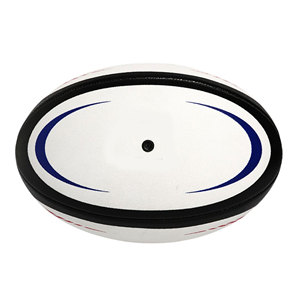 Ballon de rugby d'entraînement de haute qualité, taille 5, personnalisé avec logo imprimé, grip en caoutchouc durable pour les écoles, les clubs, les débutants, la pratique sportive - Product Image 3