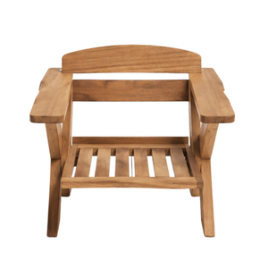 Fauteuil de salon moderne en teck massif avec coussin pour jardin extérieur, patio, hôtels et complexes hôteliers - Product Image 2