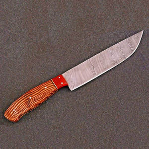 Cuchillo de Cocina de Acero de Damasco Hecho a Mano de Alta Calidad, Mango de Madera Natural, Duradero y Ecológico para Cocina Profesional y Doméstica - Product Image 4