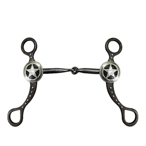 Bocado de Acero Inoxidable para Caballos, Bocado de Entrenamiento, Equipo Ecuestre, Suministros para Arneses - Product Image 3