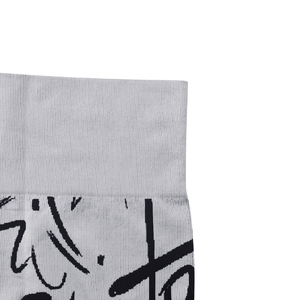 กางเกงขาสั้นยกกระชับสะโพกพิมพ์ลายเอง เอวสูง สำหรับโยคะ ออกกำลังกาย ฟิตเนส และเล่นกีฬา - Product Image 5