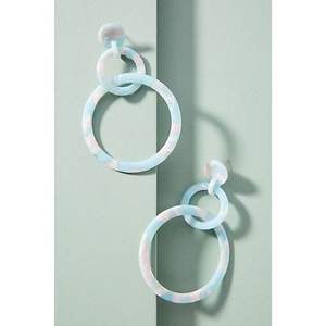 Boucles d'oreilles en résine de mode de créateur, faites à la main, durables, pour les fêtes, accessoires pour femmes, bijoux, trouvailles - Product Image 1