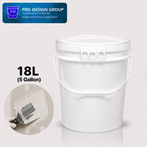 ถังพลาสติกผสมข้อต่อเปิดง่าย18L สำหรับวางก่อสร้างผู้ผลิต ISO 9001 - Product Image 1
