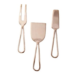 Juego de cuchillos para queso Copper Bee Handle con hoja de acero inoxidable, herramientas duraderas de metal para queso, solo lavar a mano - Product Image 5