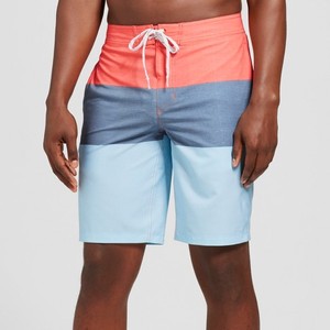 Shorts de bain pour hommes imprimés par sublimation, color-block, séchage rapide, polyester 140g, coupe classique, vêtements de plage pour adultes - Product Image 5