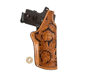 Cinturón de cuero ajustable con ranuras para correas y doble bolsa de almacenamiento para equipo utilitario de equitación western y actividades al aire libre. - Product Image 6