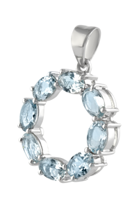 Colgante de Aguamarina en Plata de Ley 92.5 KLSP-50458 - Product Image 2