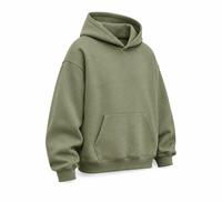 Sweat-shirt à capuche oversize pour homme en molleton 100% coton, coupe ample, poche avant, décontracté, pour l'hiver, écologique, ODM
