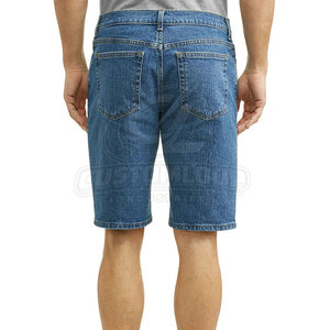 Shorts en jean pour homme, style streetwear tendance, coupe classique, respirants, pour les vacances d'été. - Product Image 2
