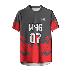 Maillot de football personnalisé en polyester sublimé pour 4 matchs, unisexe, manches courtes, maille respirante, coupe athlétique, adulte, toutes saisons - Product Image 4
