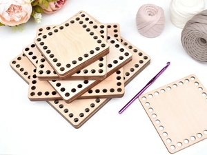 Trung vuông cơ sở bằng gỗ cho Crochet giỏ của tất cả các kích thước-cơ sở bằng gỗ Giỏ dưới móc giỏ sàn - Product Image 2