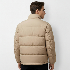 Veste d'hiver matelassée à capuche pour homme, impression personnalisée, broderie de logo, fournisseur de marques privées - Product Image 3