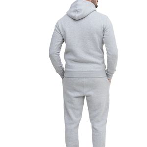 Conjunto Deportivo de Pantalones y Sudadera Ajustados de Calidad Supersuave, 100% Algodón, Liso, para Hombre, OEM ODM - Product Image 3