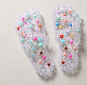 Pantuflas de Masaje Antideslizantes para Mujer, de Secado Rápido, para el Hogar, Baño, Playa, Sandalias de Terapia para Pies - Product Image 1