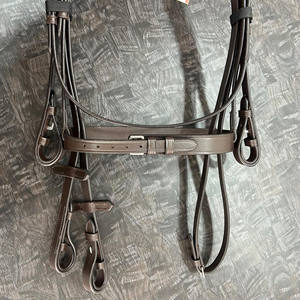 Banda para la nariz y banda para la frente para principiantes básicos de alta calidad, brida de cuero liso para propietarios de caballos - Product Image 5