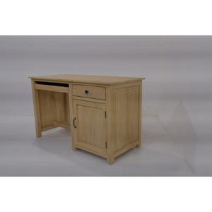 Solid Wood Computer Desk With Drawer And Cabinet Door Natural Finish Office Furniture - Product Image 4