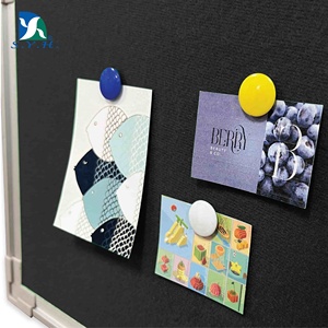 Tablero de notas de tela de terciopelo negro con borde de aluminio para organización y exhibición en la oficina - Product Image 4