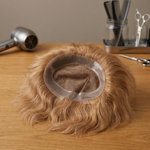 Best Selling High Quality Taz Hair Bangladesh <b>Wig</b> Reddish Rainbow Ginger Human Hair Toupee with HD Lace - Product Image 5