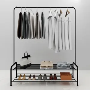 Handmade Metal Coat Stand with Clothes <b>Hanging</b> Organizer for Residential and Commercial UseSingle Tier Iron <b>Storage</b> Basket <b>Wall</b> - Product Image 6
