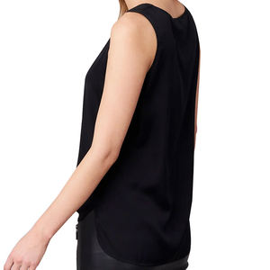 Débardeurs pour femmes à séchage rapide, sans manches, taille personnalisée, logo sur le devant, respirants, écologiques, en tissu polyester/coton, service OEM - Product Image 2