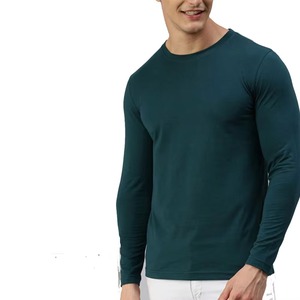 Camisetas de Manga Larga para Hombre, Precio Económico Directo de Fábrica, OEM, Cuello Redondo, Color Marrón, de Alto Rendimiento - Product Image 1