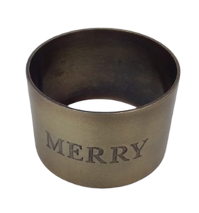 แหวนรองผ้าเช็ดปากอะลูมิเนียมสีทองเมอร์รี่โกลด์  ที่ใส่ผ้าเช็ดปากตกแต่งโต๊ะ  แหวนรองผ้าเช็ดปากสีทองสำหรับโต๊ะอาหาร งานแต่งงาน และงานเลี้ยง - Product Image 1