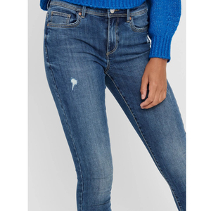 Pantalones Vaqueros de Mezclilla Personalizados al Por Mayor, Jeans Ajustados Elásticos para Mujer, Jeans Desgastados para Dama, Servicio OEM - Product Image 5