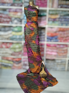 Robe de mariée en velours Maqbal de fabrication indienne, de qualité supérieure, écologique, pour les mariages spéciaux, en tissu slub - Product Image 4