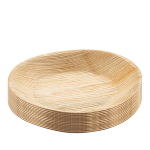 Eco Friendly Palm Leaf <b>Disposable</b> Traditional Round <b>Plates</b> for Takeaway Catering and Food Service - Product Image 4