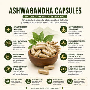 Cápsulas de Ashwagandha de Marca Privada 500mg, Suplemento Premium de Extracto de Raíz de Ashwagandha para Alivio del Estrés, Energía y Apoyo a la Resistencia - Product Image 3
