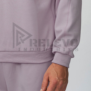 Sudadera con capucha personalizada con cremallera, 280g, felpa francesa, alta calidad, peso pesado, otoño, unisex, informal, holgada, manga larga, ropa urbana, 2 piezas - Product Image 3