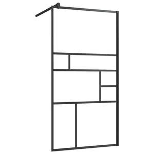 Mampara de Ducha Negra de 35.4"x76.8" con Estante, Vidrio ESG y Aluminio para su Baño Moderno - Product Image 3
