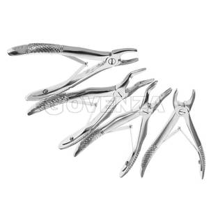 Juego de Fórceps Profesionales para Extracción Dental de Acero Inoxidable con Puntas Chapadas en Oro para Extracción Quirúrgica de Dientes - Product Image 5