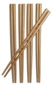 Baguettes en bois naturel réutilisables, écologiques, pour dîner, lot de baguettes, fabricant en gros, export en vrac - Product Image 2