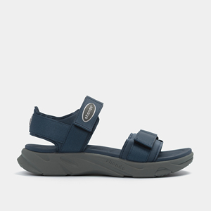 Sandales de sport pour hommes de couleur bleu foncé, à brides croisées, à bout ouvert, légères, en EVA, confortables - Product Image 1