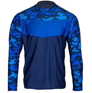 Camisa de Pesca Transpirable de Poliéster y Spandex con Protección Solar UPF 50, Color Negro, Nueva Llegada - Product Image 6