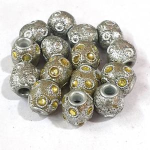 Les perles de fabrication de bijoux en vrac Kashmiri comprennent des perles de verre en cristal Chevron et Lampwork pour bracelets - Product Image 1