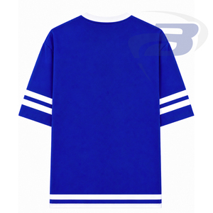 Zeta Phi Beta Sorority Men's Ringer Blue Short Sleeve T-Shirt With <b>White</b> Trim and Greek Letters ZPB Casual Women's Cotton <b>TShirt</b> - Product Image 3