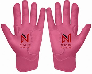 Gants de frappeur en cuir pour enfants NOVERA INDUSTRIES NI-BBG-05, fermeture auto-agrippante, légers, séchage rapide, respirants, personnalisables - Product Image 2