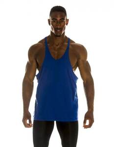 Camiseta sin mangas deportiva para hombre - Camiseta de algodón con corte recto o curvo en la parte inferior - Product Image 4