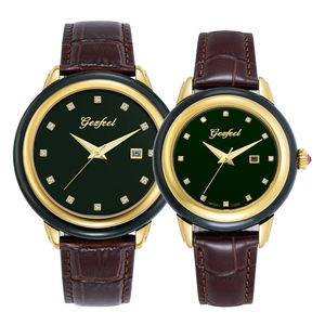 Montre mécanique automatique GEZFEEL Classic Design 1042G-7/1042L-7 pour homme et femme, montre de luxe en jade, fabricant certifié. - Product Image 1