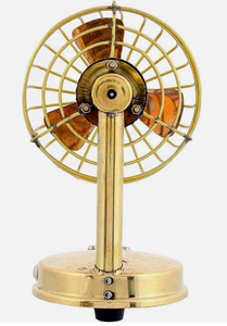 Vintage Brass Table Fan <b>Mini</b> Decorative <b>Desk</b> Air Cooling Fan Golden Metal Desktop Gift Home Decor - Product Image 3