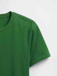 Custom <b>green</b> Tshirts <b>Men's</b> Cotton Contrast Trim Streetwear Oversized Crewneck Drop Shoulder Heavyweight <b>T</b> <b>Shirt</b> - Product Image 2