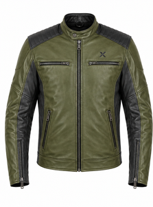 Chaqueta de Motocicleta de Cuero Unisex Caf |   Impreso |   Adultos |   Rojo Negro Verde Marrón |   Fabricante OEM ODM |   Diseño Premium - Product Image 4