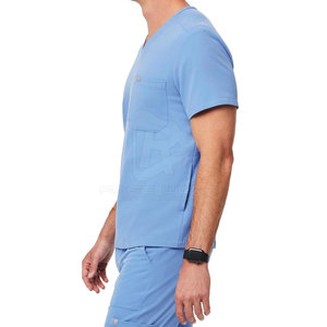 Ensemble d'uniformes médicaux confortables pour hommes RARE WEAR ENTERPRISES, 100 % coton, tissu respirant, coutures durables, élégant, pour hôpital - Product Image 4