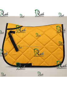 Manta de Silla de Montar Acolchada de Diamantes Duradera con Ajuste Contorneado, Transpirable, Ecológica y con Logotipo Personalizado para Equitación - Product Image 5