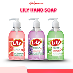 Savon liquide pour les mains Lily, nettoyage en profondeur, flacon pompe, parfum lavande, aloe vera, pamplemousse et extraits naturels - Product Image 1